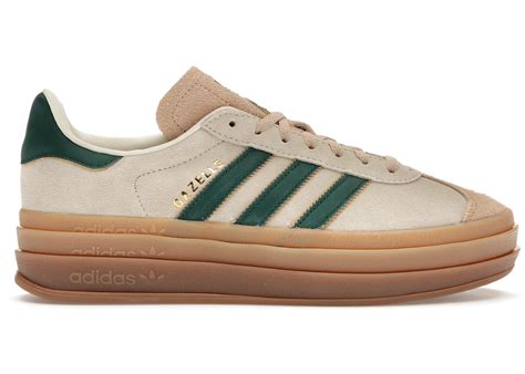 adidas gazelle bold beige collegiate green für damen|adidas bold magic beige.